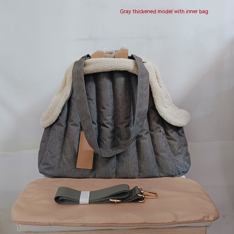 2 - Bag - Dog & cat bag - Sac de transport matelassé avec doublure polaire