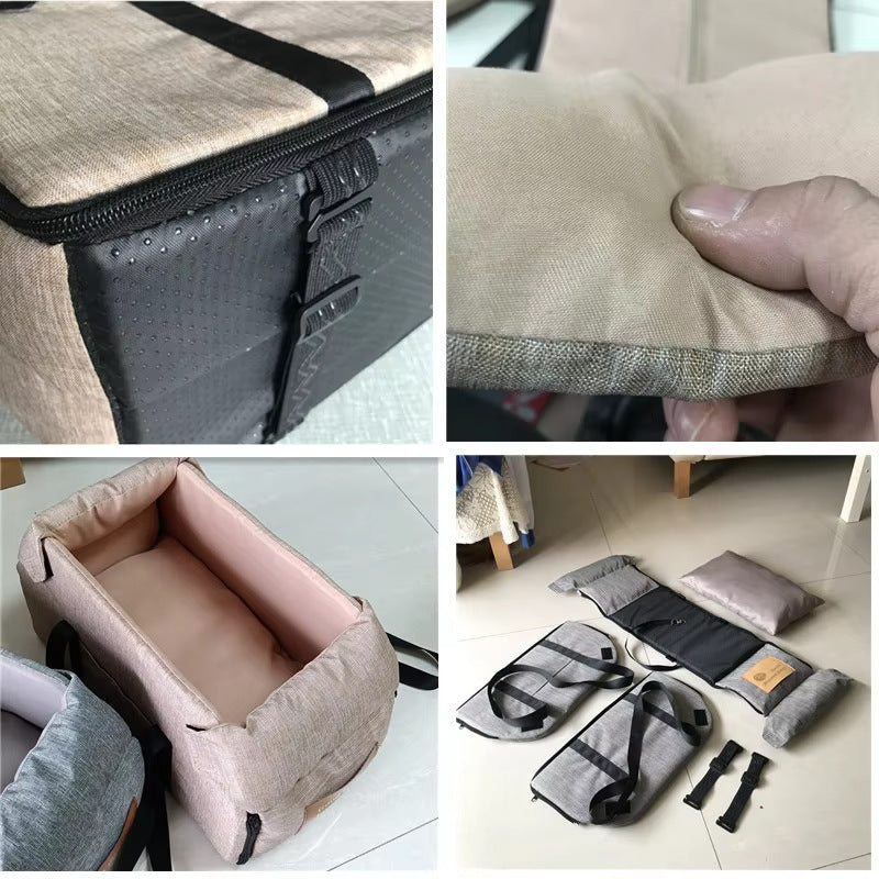 5 - Bag for dog - Sac de transport gris pour petit chien – Compact, doux et pratique au quotidien