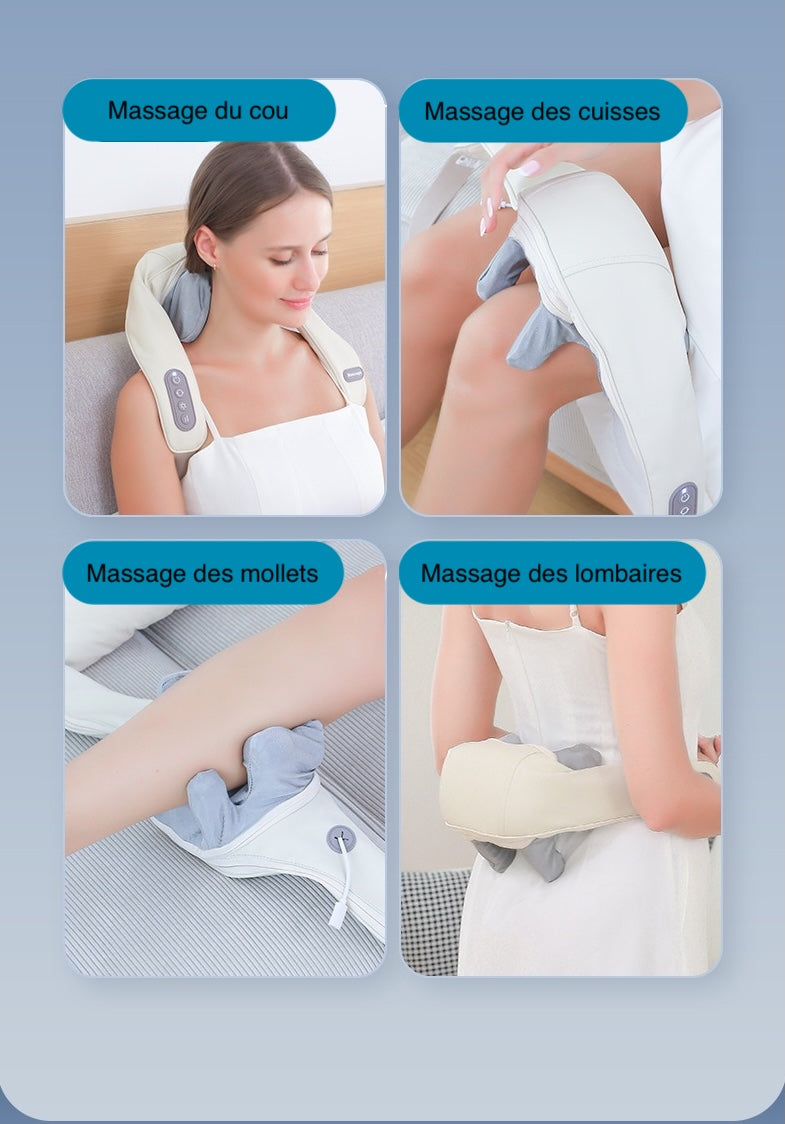 Masseur chauffant des cervicales, épaules et corps